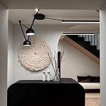 Панно на стену из шерсти мериноса Белый Круг  варинант исполнения - 2 | Loft Concept во Владивостоке