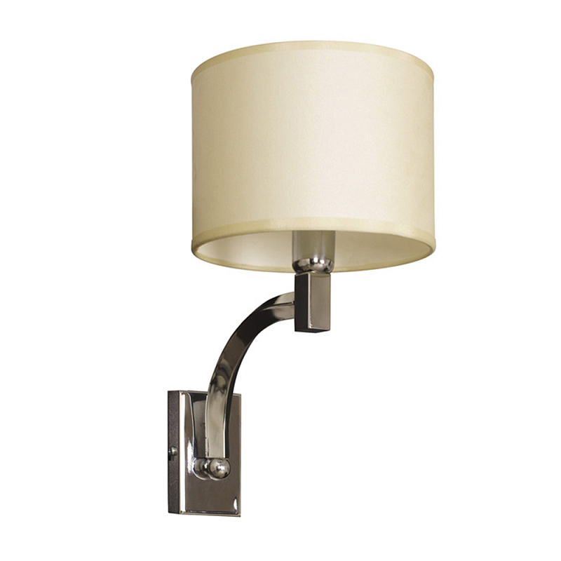 Бра с бежевым цилиндрическим абажуром Natural Concepts Хром Бежевый во Владивостоке | Loft Concept 