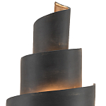 Бра в форме спирали черное с золотой внутренней отделкой Warm Glow варинант исполнения - 1 | Loft Concept во Владивостоке