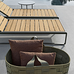 Шезлонг на металлическом каркасе с регулируемой спинкой GUELL Sunbed варинант исполнения - 4 | Loft Concept во Владивостоке