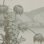 Обои ручная роспись Le Brésil Crystal Grey варинант исполнения - 3 | Loft Concept во Владивостоке