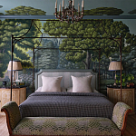 Обои ручная роспись Malmaison Special Colourway on Auguste scenic paper варинант исполнения - 1 | Loft Concept во Владивостоке