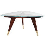 Дизайнерский кофейный стол со стеклянной столешницей Gio Ponti D.552.2 Coffee Table варинант исполнения - 1 | Loft Concept во Владивостоке