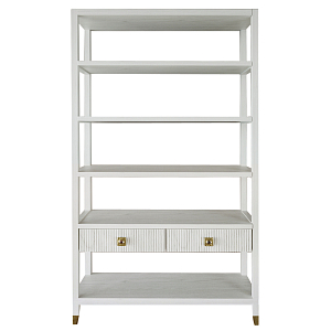 Стеллаж с двумя ящиками Elsa Dreams White