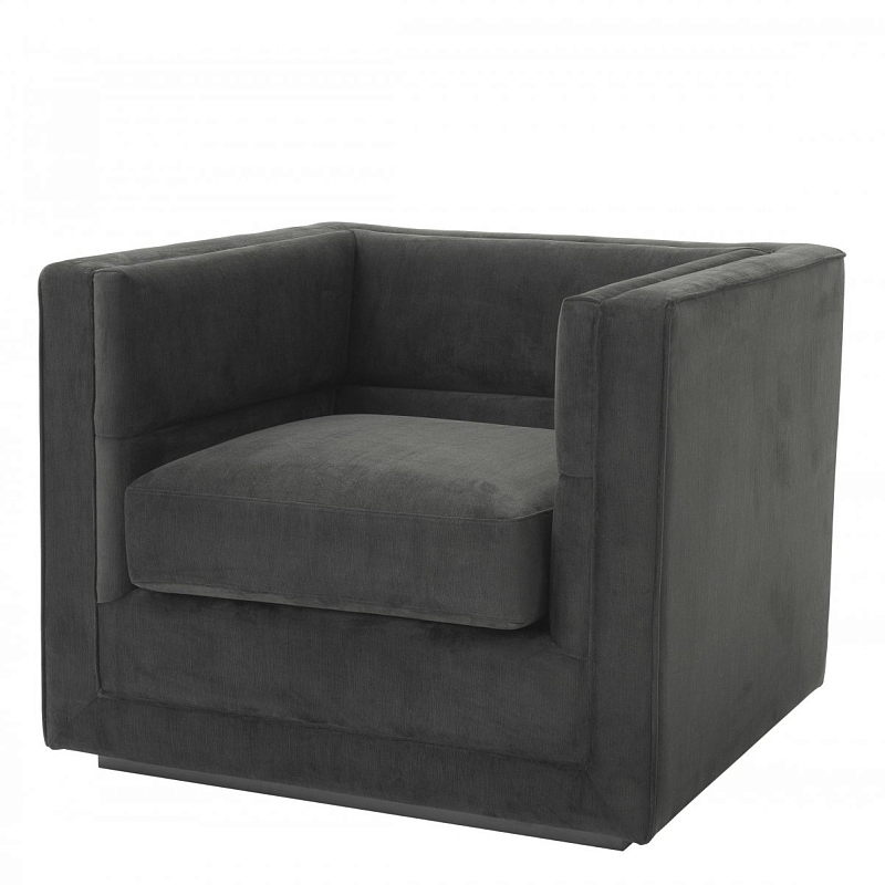 Кресло Eichholtz Сhair Adonia Anthracite Серый Черный Кресло Eichholtz Сhair Adonia Anthracite Серый Черный во Владивостоке | Loft Concept