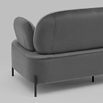 Диван в велюровой обивке серого цвета COLOR BLOCK варинант исполнения - 7 | Loft Concept во Владивостоке