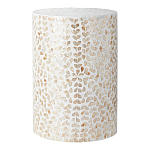 Столик с инкрустацией с перламутровым узором Jean Cream варинант исполнения - 1 | Loft Concept во Владивостоке