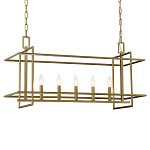 Подвесной светильник прямоугольный 5-ти ламповый Linear Kitchen Light варинант исполнения - 1 | Loft Concept во Владивостоке