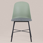 Стул из прочного пластика на металлическом основании Anora Green  варинант исполнения - 2 | Loft Concept во Владивостоке