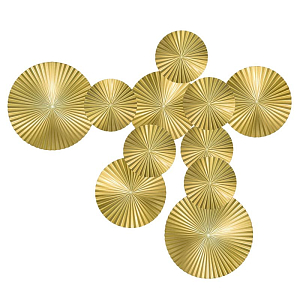 Арт-объект Apollo Gold Wall Plaque Disc 11