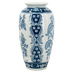 Ваза с синим цветочным орнаментом Blue & White Ornament  варинант исполнения - 2 | Loft Concept во Владивостоке