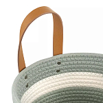 Корзина для хранения с ручками Interlacement Green варинант исполнения - 2 | Loft Concept во Владивостоке