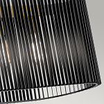 Люстра подвесная овальной формы с металлическим решетчатым абажуром матово-черного цвета и 5 лампами Kichler варинант исполнения - 5 | Loft Concept во Владивостоке