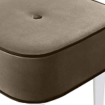 Квадратный мягкий пуф на белых ножках Winton Pouf Square варинант исполнения - 4 | Loft Concept во Владивостоке