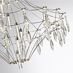 Люстра подвесная из металла с прозрачными подвесками из хрусталя Quasar 93 варинант исполнения - 10 | Loft Concept во Владивостоке