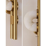 Бра  с фигурным мраморным рассеивателем Spiral of Warm Light варинант исполнения - 5 | Loft Concept во Владивостоке