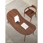 Стол рабочий округлой формы с ящиком  Working Moonnut Table варинант исполнения - 4 | Loft Concept во Владивостоке