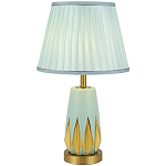 Настольная лампа с абажуром Femia Turquoise Gold Table Lamp варинант исполнения - 1 | Loft Concept во Владивостоке