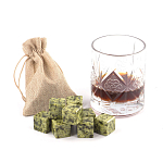 Камни для охлаждения виски из натурального камня змеевик Natural Stone Cube варинант исполнения - 5 | Loft Concept во Владивостоке