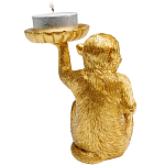 Подсвечник золотая обезьяна с блюдцем Golden Monkey варинант исполнения - 3 | Loft Concept во Владивостоке