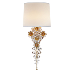 Бра с цветочным основанием и тканевым абажуром Tugella Flower Lamp варинант исполнения - 1 | Loft Concept во Владивостоке