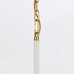 Подвесной светильник с плафоном в форме плоского купола и белой шарообразной лампой Eurofase варинант исполнения - 13 | Loft Concept во Владивостоке