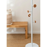Напольная вешалка из древесины бука Unique Shaped Furniture Floor Hanger White варинант исполнения - 4 | Loft Concept во Владивостоке