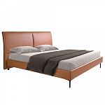 Кровать двуспальная коричневая из экокожи Modern Look варинант исполнения - 1 | Loft Concept во Владивостоке