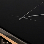 Комод черный округлой формы с рельефным фасадом Black Cut варинант исполнения - 6 | Loft Concept во Владивостоке