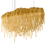 Люстра подвесная с металлическими цепочками и изогнутыми металлическими дугами 72 см Atlantis Chain варинант исполнения - 18 | Loft Concept во Владивостоке