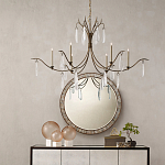 Люстра с прозрачными каплевидными подвесками Elegant Thin Chandelier варинант исполнения - 2 | Loft Concept во Владивостоке