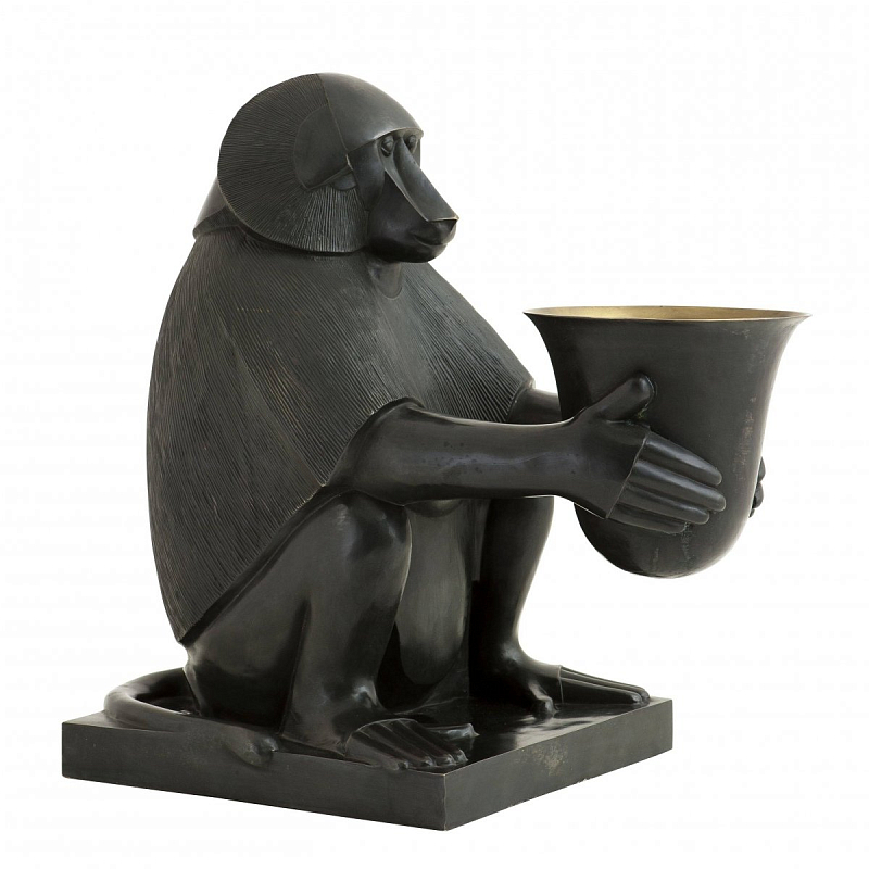 Настольная лампа Eichholtz Art Deco Monkey Темная бронза винтаж Настольная лампа Eichholtz Art Deco Monkey Темная бронза винтаж во Владивостоке | Loft Concept