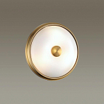 Бра круглое с матовым стеклянным плафоном и металлической окантовкой Soft Halo варинант исполнения - 4 | Loft Concept во Владивостоке