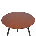 Кофейный столик с круглой столешницей на 3-х черных ножках Laconic Stylish Design варинант исполнения - 1 | Loft Concept во Владивостоке