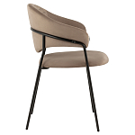 Коричневый стул с обивкой из искусственной замши Alexis варинант исполнения - 3 | Loft Concept во Владивостоке