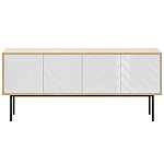 Длинная тумба с зеркальным декором Serena варинант исполнения - 8 | Loft Concept во Владивостоке