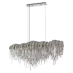 Люстра подвесная с металлическими дугами и длинными цепочками 115 см Atlantis Chain варинант исполнения - 9 | Loft Concept во Владивостоке