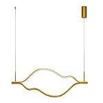 Подвесной светильник волнообразный изогнутый цвета латунь 3000К Spiral Lighting варинант исполнения - 2 | Loft Concept во Владивостоке
