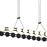 Люстра овальная с круглыми светодиодными источниками света Maxine Light варинант исполнения - 11 | Loft Concept во Владивостоке