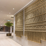 Панно на стену плетеное Макраме бежевый цвет  варинант исполнения - 8 | Loft Concept во Владивостоке