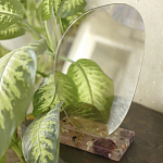 Настольное зеркало с подставкой из эпоксидной смолы с цветами Epoxy Resin Flowers Mirror варинант исполнения - 2 | Loft Concept во Владивостоке