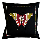Подушка декоративная бабочка цветной узор Ikat Pattern варинант исполнения - 1 | Loft Concept во Владивостоке