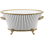 Кашпо Black white stripe варинант исполнения - 1 | Loft Concept во Владивостоке