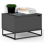 Тумба прикроватная цвета графит с ящиками Strict Lines варинант исполнения - 2 | Loft Concept во Владивостоке