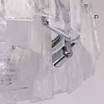 Люстра круглая с подвесными прямоугольными пластинами из стекла Glacier Panels варинант исполнения - 8 | Loft Concept во Владивостоке