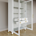 Дизайнерский шкаф витрина Elsa Dreams White с 4-мя ящиками варинант исполнения - 7 | Loft Concept во Владивостоке