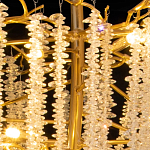 Люстра многоярусная с каркасом из металла и прозрачными подвесками FAIRYTREE Light варинант исполнения - 5 | Loft Concept во Владивостоке