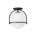 Потолочный светильник с плафоном в форме белого матового шара Hinkley варинант исполнения - 1 | Loft Concept во Владивостоке