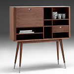 Дизайнерский комод-буфет на высоких ножках с выдвижными ящиками и открытыми полками Joshar варинант исполнения - 1 | Loft Concept во Владивостоке