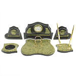 Настольный письменный набор из змеевика из 7-ми элементов Successful Leader варинант исполнения - 1 | Loft Concept во Владивостоке